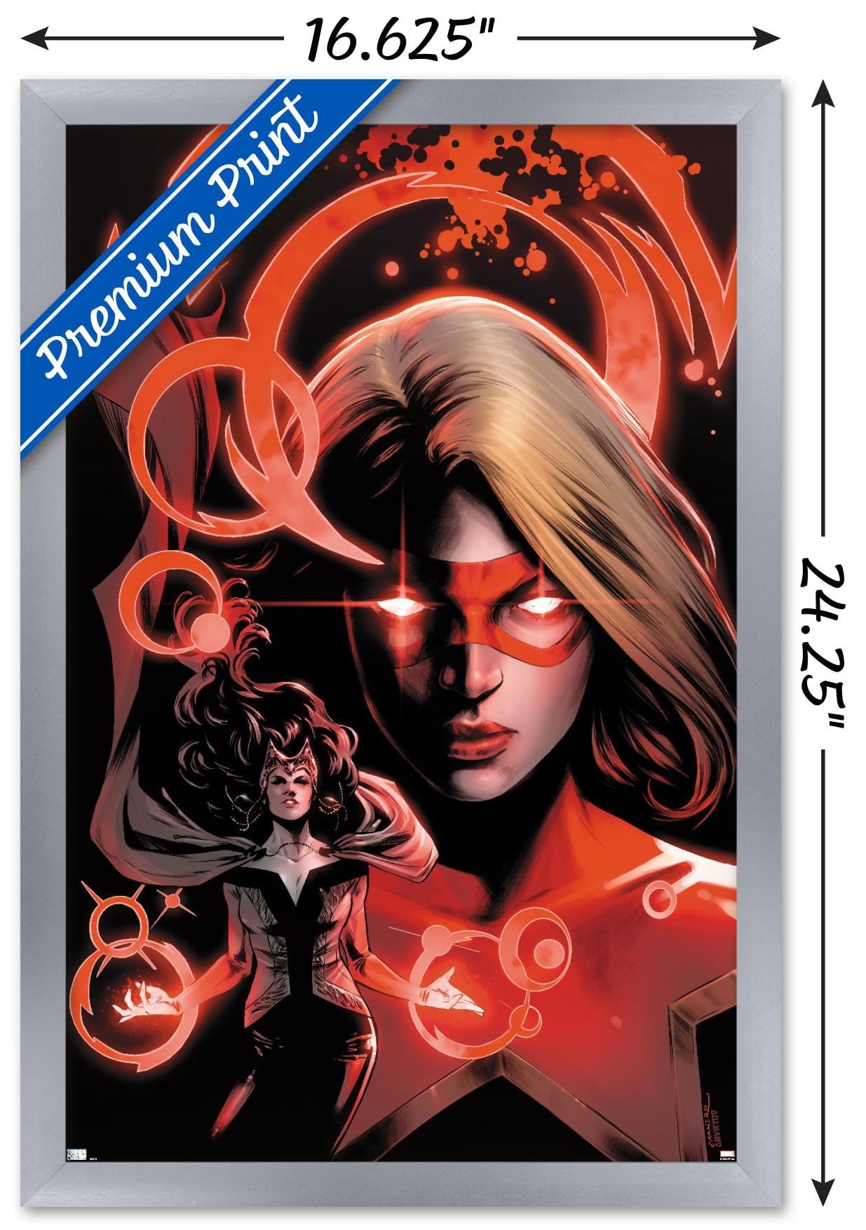 Marvel Comics - Scarlet Witch - Star #2 Wall Poster, 14.725" x 22.375", Framed