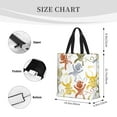 thumbnail image 3 of Zufioo Cartoon Monkey Print Large Capacity Single Shoulder Convenient Bag, 19.6x15.7 Inch Zipper Shopping Bag Handbag, Suitable for Shopping, School and Work, 3 of 7