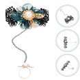 thumbnail image 4 of GOOHOCHY Pulsera de encaje Pulsera de anillo Pulsera con dije de flor Pulsera de anillo de dedo con flor, 4 of 8