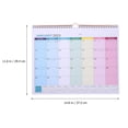 thumbnail image 2 of Delicate Planner English Calendar Creative Agenda Calendar for Home Office, 2 of 9