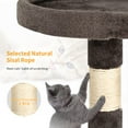 thumbnail image 4 of YRLLENSDAN 36 inch Cat Tree Tower for Indoor Cats, Small Cat Tower with Scratching Post, Cat Climbing Tower with Sturdy Cat Condo, Kitten Tree, Dark Gray, 4 of 7