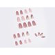 thumbnail image 3 of Prensa brillante en las Uñas pegamento pegamento de almendra medio Uñas acrílicas con líneas doradas, 3 of 5