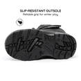 thumbnail image 4 of Apakowa Kids Boys Snow Boots Winter Waterproof Slip Resistant Cold Weather Boots (Toddler/Little Kid/Big Kid), 4 of 7