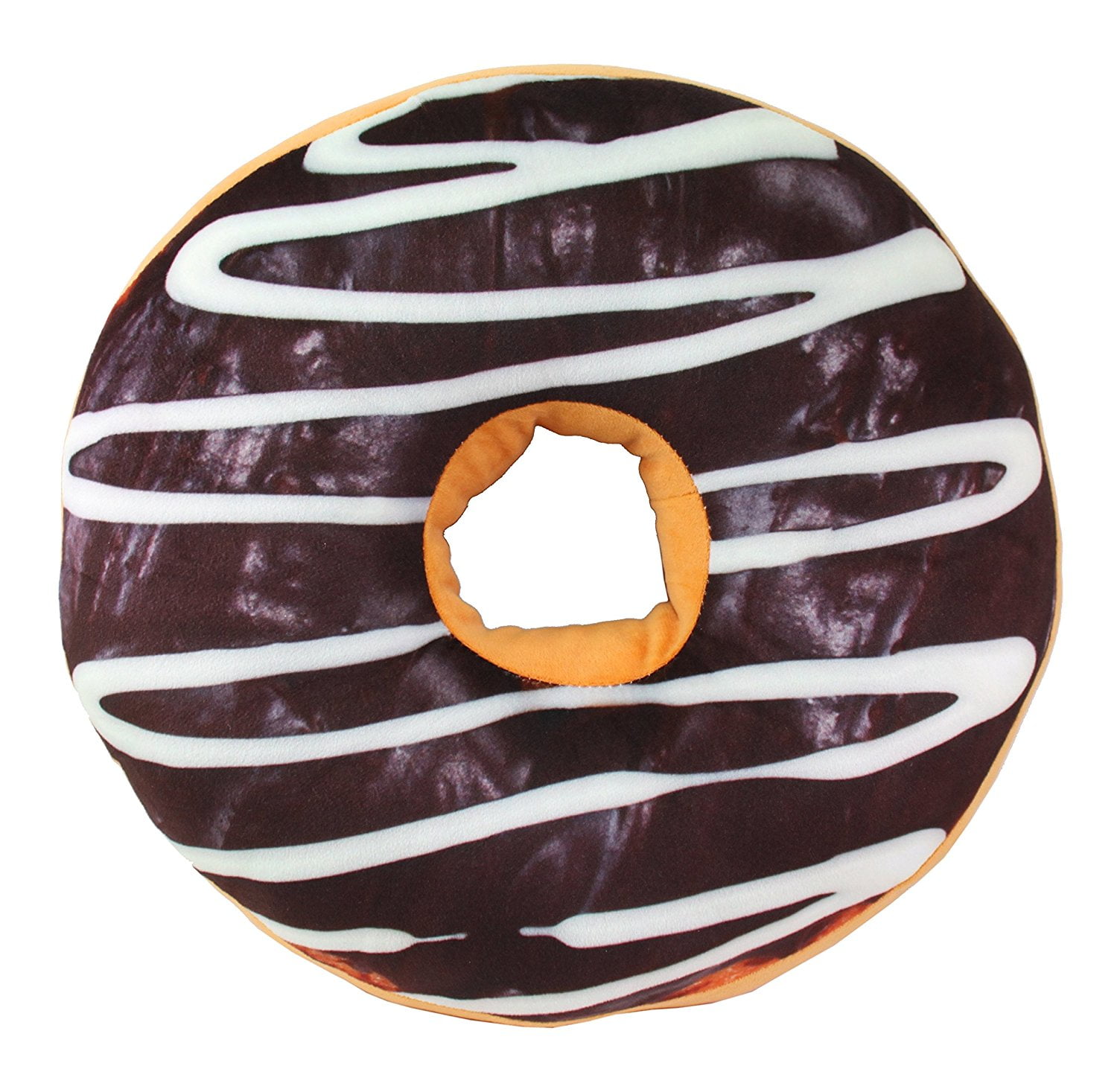 3D Milk Chocolate Donut Pillow Soft Bolster Sofa Cushion Chair Seat Pad