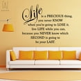thumbnail image 3 of Gustave Life is a precious Wall Decals Wall Sticker Removable Vinyl Decor Wall Art for Living Room Bedroom Decoration (11.02" x 22.83"), 3 of 6