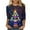 Womens Shirts Flash Deals Multicolor 1, variant on BSDJILFG Happy Hanukkah Shirt for Women,3/4 Sleeve Casual Tops Candles Print Tees Loose Fit Shirts Round Neck Blouse ,S-3XL