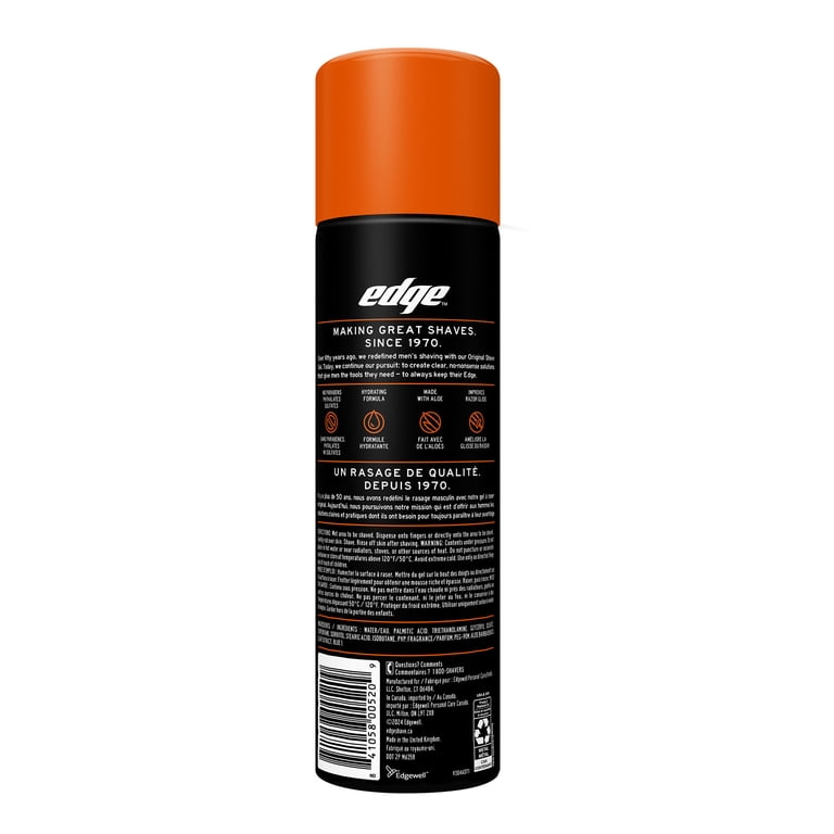 EDGE, Men's Shave Gel, 7 oz, Sensitive Skin Unscented Aloe