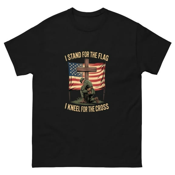 I Stand For The Flag I Kneel For The Cross Memorial Day Patriotic Unisex T-Shirt