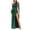 Green, variant on Lolmot Women Sparkle Glitter Maxi Bodycon Dress Fashion Elegant Hollow Out Slim Ruched Wrap Formal Dress Evening Gowns with Side Slit