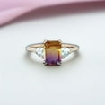 thumbnail image 2 of SHREENATHJEWELRY 8x6MM / 1.5CT Ametrine Bridal Wedding Ring CZ Diamond Proposal Ring Alternative Fine Women Jewelry Christmas gift For Daughter, 2 of 5