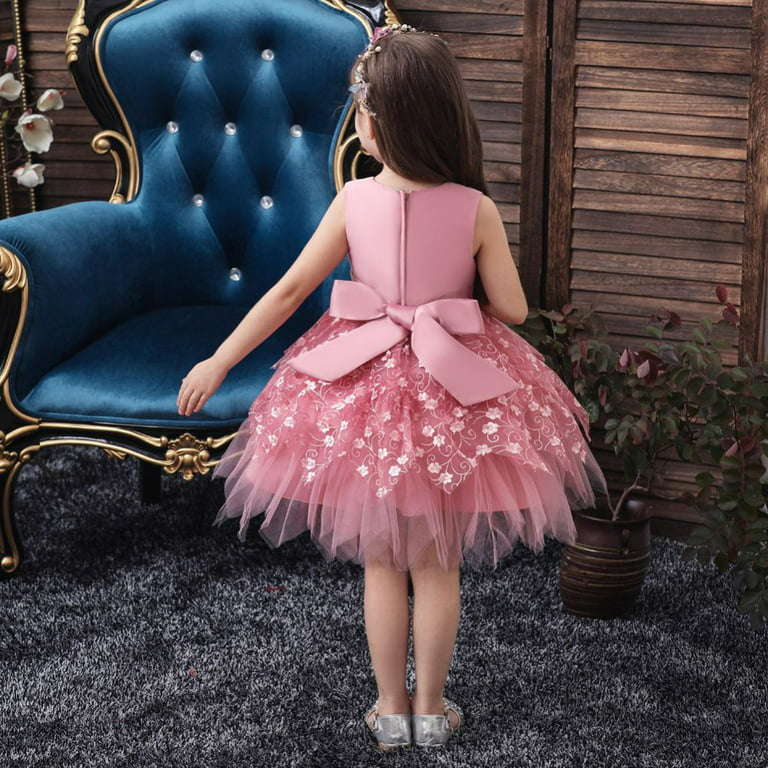 Baby Girl Flower Dress Infant Wedding Bridesmaid Birthday Party Pageant  Tutu Tulle Princess Dresses for 0-5T