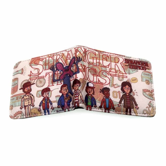 Billetera plegable delgada con personajes de anime de Mike Eleven