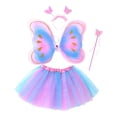 thumbnail image 2 of Conjunto de disfraz de mariposa para niñas bebés Ropa de princesa con ala Varita y diadema para grandes Princesa Soledad vestido elegante de grils, 2 of 10