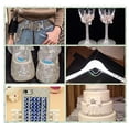 thumbnail image 4 of Craft Rhinestone Chain, 4mm Side Length Rhinestone Claw Chain DIY  For Phone Cases For Shoes, 4 of 8