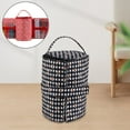 thumbnail image 1 of Bolsa de almacenamiento para lanas, bolsa para agujas de tejer, gran capacidad, suministros para tejer, estuche, soporte, ganchos de , bolsa Negro BLESIY Bolsa de almacenamiento de hilo, 1 of 8