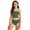 Green, variant on Girls Swimsuit 2 Piece Tie-Straps Bathing Suit Stretchy Hawaiian Tankini Set Cute Ruffle Ribbed Girls Bikini Swimwear for Girls