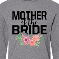 thumbnail image 4 of Inktastic Mother of the Bride with Flower Illustration Long Sleeve T-Shirt, 4 of 5