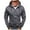 Z-248Dark Gray, variant on Men Thick Hoodies With Pocket Solid Color Zipper Long Sleeve Drawstring Loose Fit Comfortable Sweatshirt For Autumn Winter Daily Wear,Grey,M