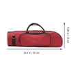 thumbnail image 2 of RENACLIPY Simple Design Red Trumpet Bag Convenient Handheld Wind Instrument Storage, 2 of 7
