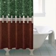 thumbnail image 4 of Green and Brown Football Stitch Pattern Shower Curtain 72"x72" ,Bathroom Decorative Shower Curtains Set with 12 Hooks,Modern Waterproof Washable Shower Curtain, 4 of 6