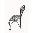 thumbnail image 3 of Banc Papillon en Métal Noir ANTIQUE, 3 of 5