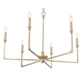 thumbnail image 5 of Millennium Lighting 25306 Azara 6 Light 32" Wide Pillar Candle Style Chandelier - Brass, 5 of 7