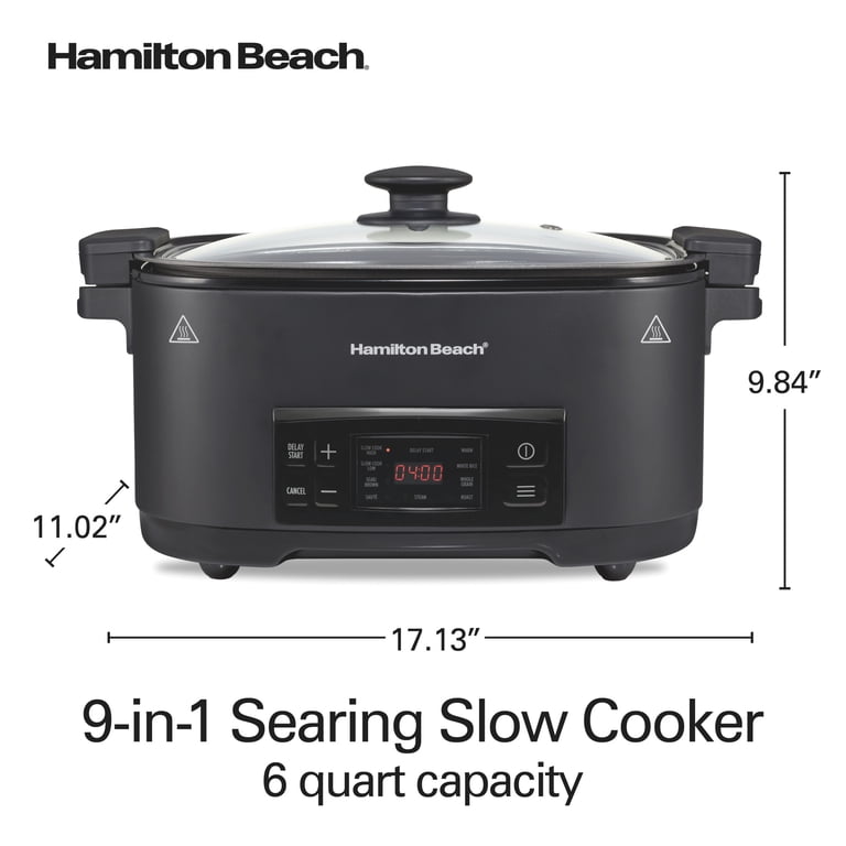 Hamilton Beach 9-in-1 Multi Cooker, 6-Qt Searing Slow Cooker photo 8