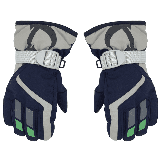 Guantes de esquí de invierno para niños, guantes de snowboard impermeables, mitones de nieve cálidos para niño y niña