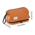 thumbnail image 3 of Neceser colgante para viajes | Neceser con separación para artículos húmedos y secos | Organizador de aseo portátil con bolsillo de malla | Neceser de maquillaje para el baño, 3 of 6