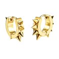 thumbnail image 1 of Pendientes de aro con bisagras cónicas de acero inoxidable para mujer y hombre, estilo punk, 1 of 3