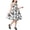 Black-2, variant on akafmk Teen Girls Floral Dresses Spaghetti Strap Cami Crew Neck Waist Slim Summer Casual Dresses 8-13 Years