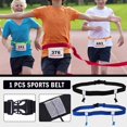 thumbnail image 3 of Marathon Ceinture de Sport Haute Élasticité Ceinture de Sport Extérieure Réfléchissante Numéro de Course U4Y4, 3 of 6