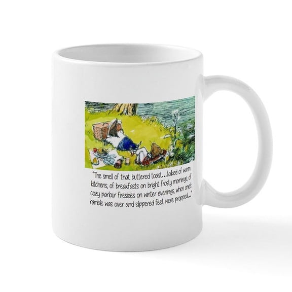 CafePress - Wind In The Willows Inspirational Mug - 11 oz Ceramic Mug - Novelty Coffee Tea Cup