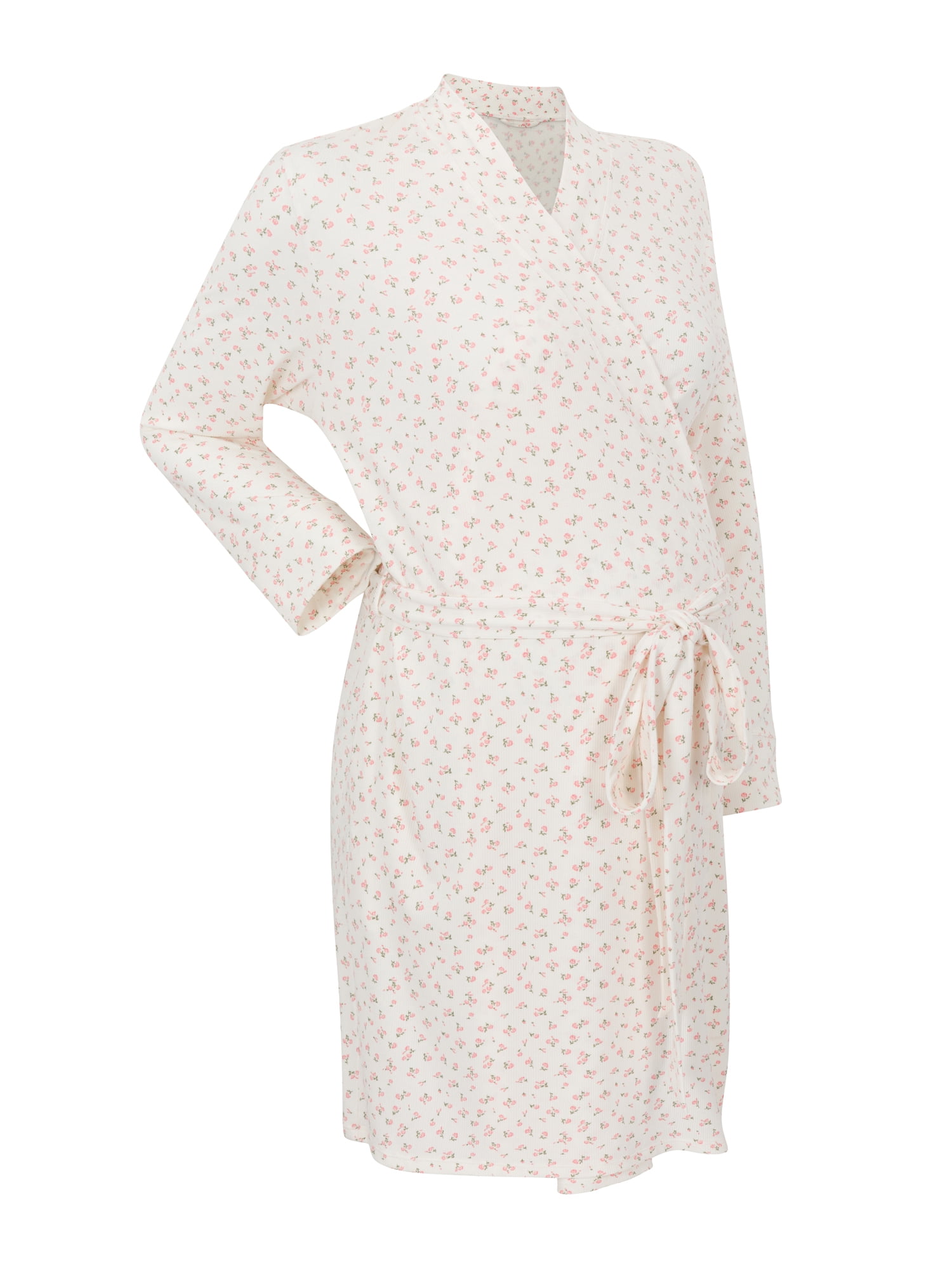 Ingrid & Isabel For Every Belly Women's Maternity Ribbed Robe, Sizes S-XXXL