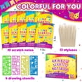 thumbnail image 3 of Cuaderno Party Favors Scratch Rainbow Art Crafts para niños de 4 a 12, 3 of 7