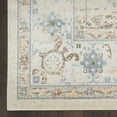 thumbnail image 2 of Nourison Astra Machine Washable 5'3" x 7' Ivory Blue Vintage Indoor Rug, 2 of 10