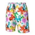 thumbnail image 2 of Yiaed Colorful Air Balloons Print Men's Swim Trunks with Lining Quick Dry Sports Shorts Beach Shorts Boardshorts-X-Large, 2 of 5
