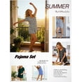thumbnail image 6 of Anygrew Summer Pajama Sets For Womens Shorts Soft Pj Set 2 Piece Sleepwear With Pockets, 6 of 6