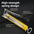thumbnail image 2 of Deli Grease Gun, 4500 PSI Heavy Duty Pistol Grip Grease Gun Set with 14 oz Load, 10 Inch Spring Flex Hose,1 Fixed Tube and 2 Nozzles , Yellow, 2 of 8