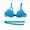 Blue, variant on Saient Fashion Sexy Deep U Bras for Women Push Up Seamless Bra Female Underwear