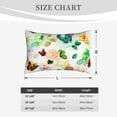 thumbnail image 4 of Sikiie Floral Vintage Print Plush Pillow Cover, Wrinkle-proof and Stain-resistant Pillow Protector without Pillow Core, Home Decoration-14"x20", 4 of 6