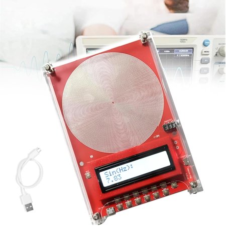 Healflux Custom Frequency Generator V2, 7.83Hz Schumann Wave Resonance Generator, Ultra-Low Frequency Pulse Generator, 0.01Hz~200000Hz Adjustable Sine Wave Resonance Generator