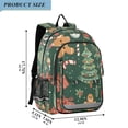 thumbnail image 2 of FORMRS School Backpack 17" Student Travel Bag with Laptop Compartment, Brown Christmas Gingerbread, 2 of 7