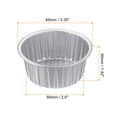 thumbnail image 2 of Cápsulas de Cupcake Plateadas, 50 piezas 66x36x85mm Forros de Cupcake de Aluminio Estándar, 2 of 6