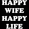 thumbnail image 3 of CafePress - Happy Wife Happy Life Women's Dark Pajamas - Women's Short Sleeve Print T-Shirt and Pants Dark Cotton Pajama Set, 3 of 7