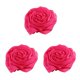 thumbnail image 3 of Bufanda de mujer Qarigey Pañuelo elegante y sedoso Rosa roja 3piezas CBP386149, 3 of 6