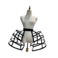 thumbnail image 3 of Cage Hoop Skirt Petticoat Girls Pannier de jaula victoriana para vestidos de vestimenta de cosplay negro, 3 of 8