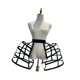 thumbnail image 3 of Skirt Skirt Ceticoat Dance Disfray Girls 4 Pannier Peticoat de aros para vestidos de graduación negro, 3 of 8