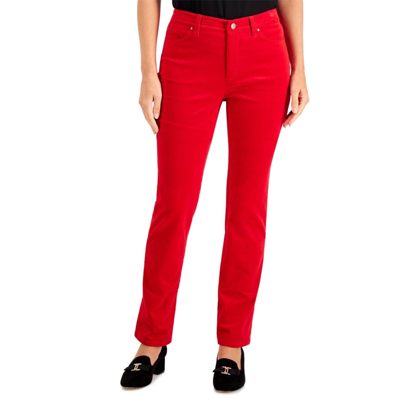 Charter Club Women's Petite Lexington Straight-Leg Corduroy Pants Bright  Red Size 4 P - Walmart.com
