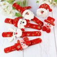 thumbnail image 5 of 2 piezas de pulsera navideña, juguete de Navidad, muñeco de nieve, alce, Papá Noel, círculo de palmaditas, regalos de Navidad, juguetes para niños, adultos, pulsera para niños, 5 of 5